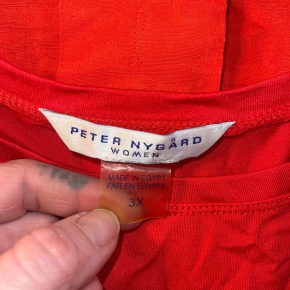 Peter Nygard Open Front Jacket Cotton/Linen Blend & Tank Top - Picture 6 of 8